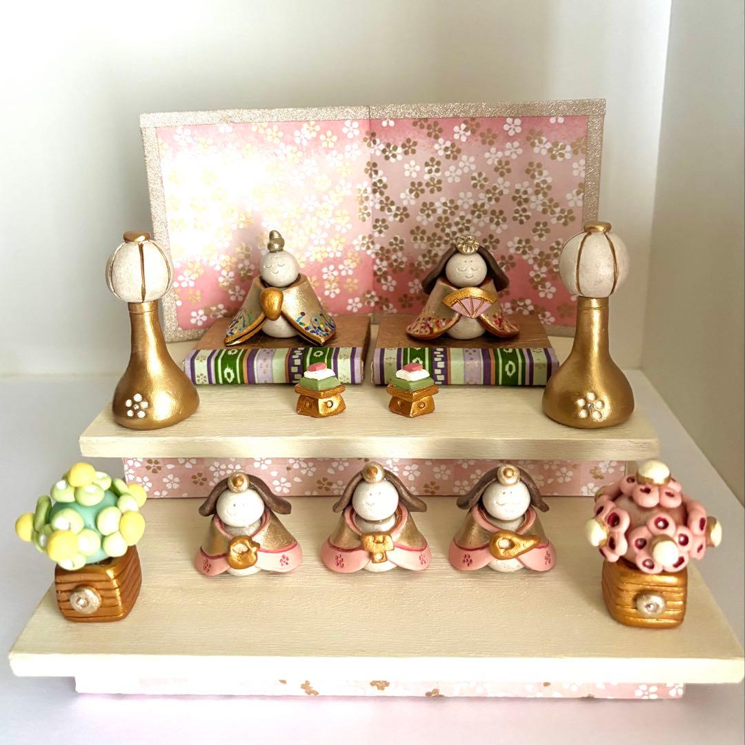 手作り　雛人形　二段飾り〜リバーシブルタイプ〜　七福神　helen様オーダー分