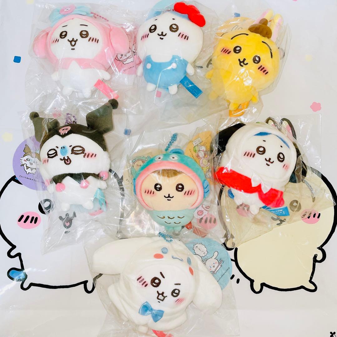 ちいかわ×サンリオキャラクターズ ぷちミニマスコット 7点セット ちい