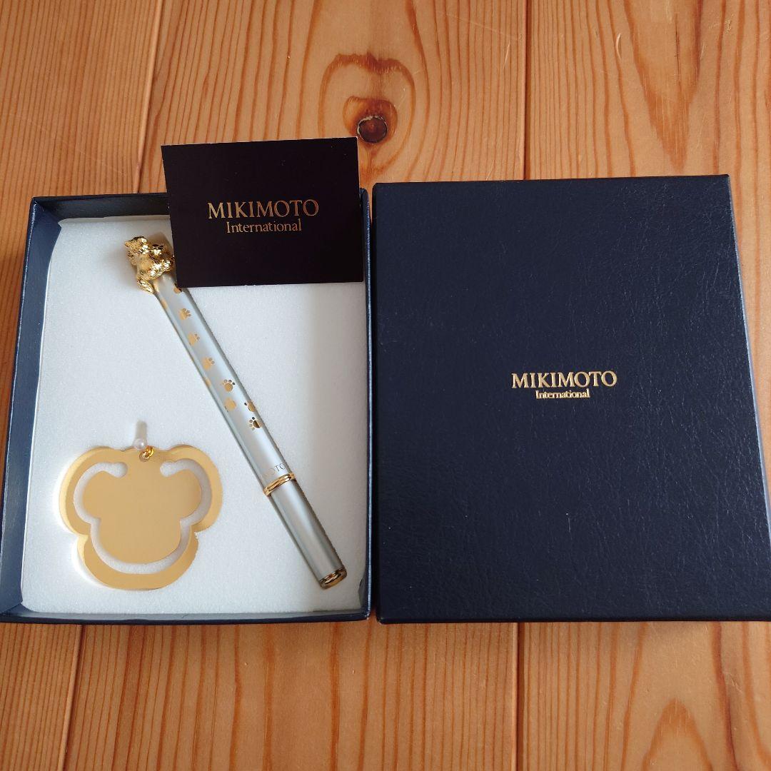 MIKIMOTO ミキモト クマボールペン＆しおり ベビーパール付き 未使用品