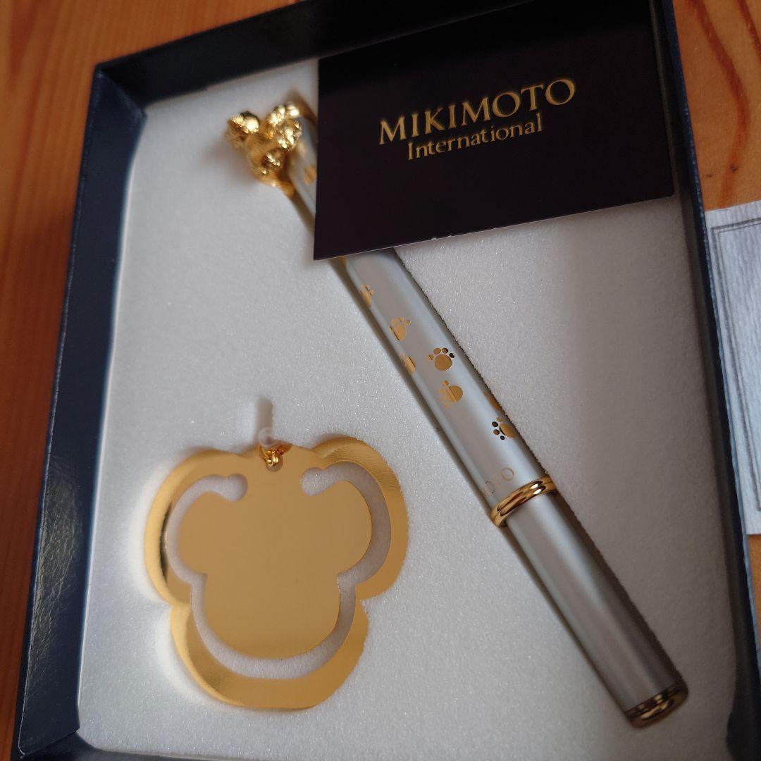 MIKIMOTO ミキモト クマボールペン＆しおり ベビーパール付き 未使用品