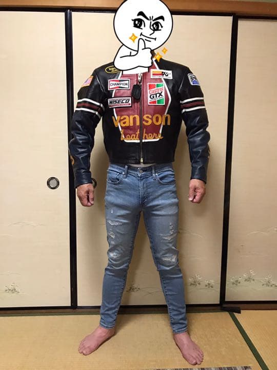 バンソンスター☆ライダースジャケットL(40) VANSON - 美品 バンソン