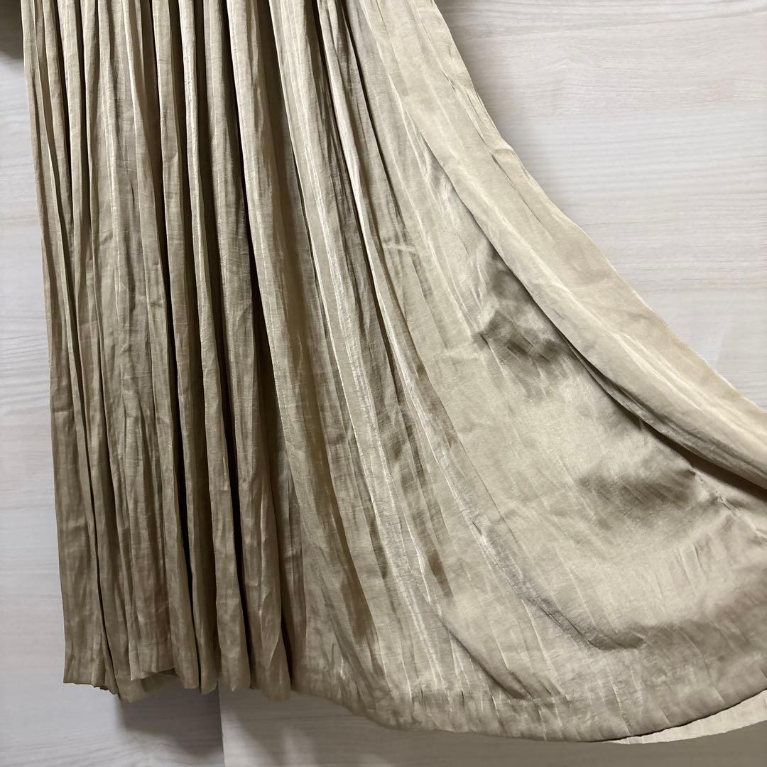 L'AUBE BLANC★新品 タグ付き Flare Pleats Dress