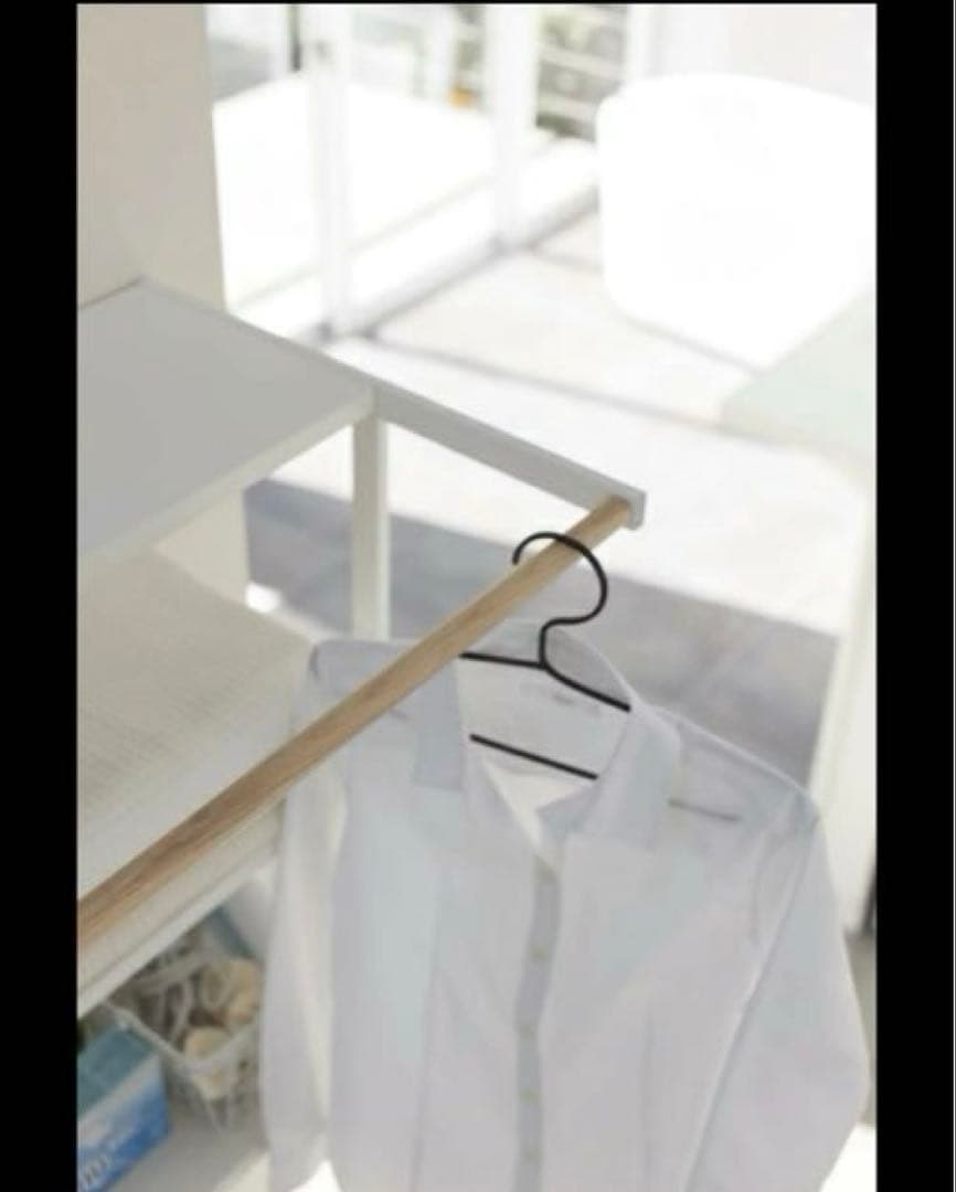 ★4/12まで出品★tower 山﨑実業ランドリーラック 洗濯機用 上部棚付き