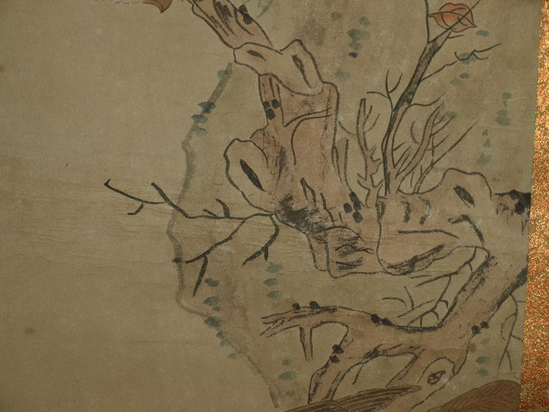 中国北宋時代の 人物図 肉筆絵 激安骨董品 BD345A12-1