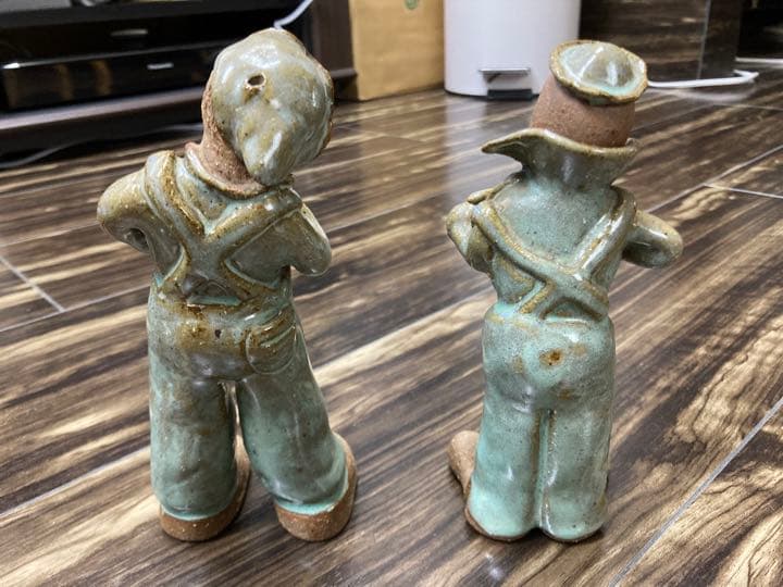 陶器　人形　音楽