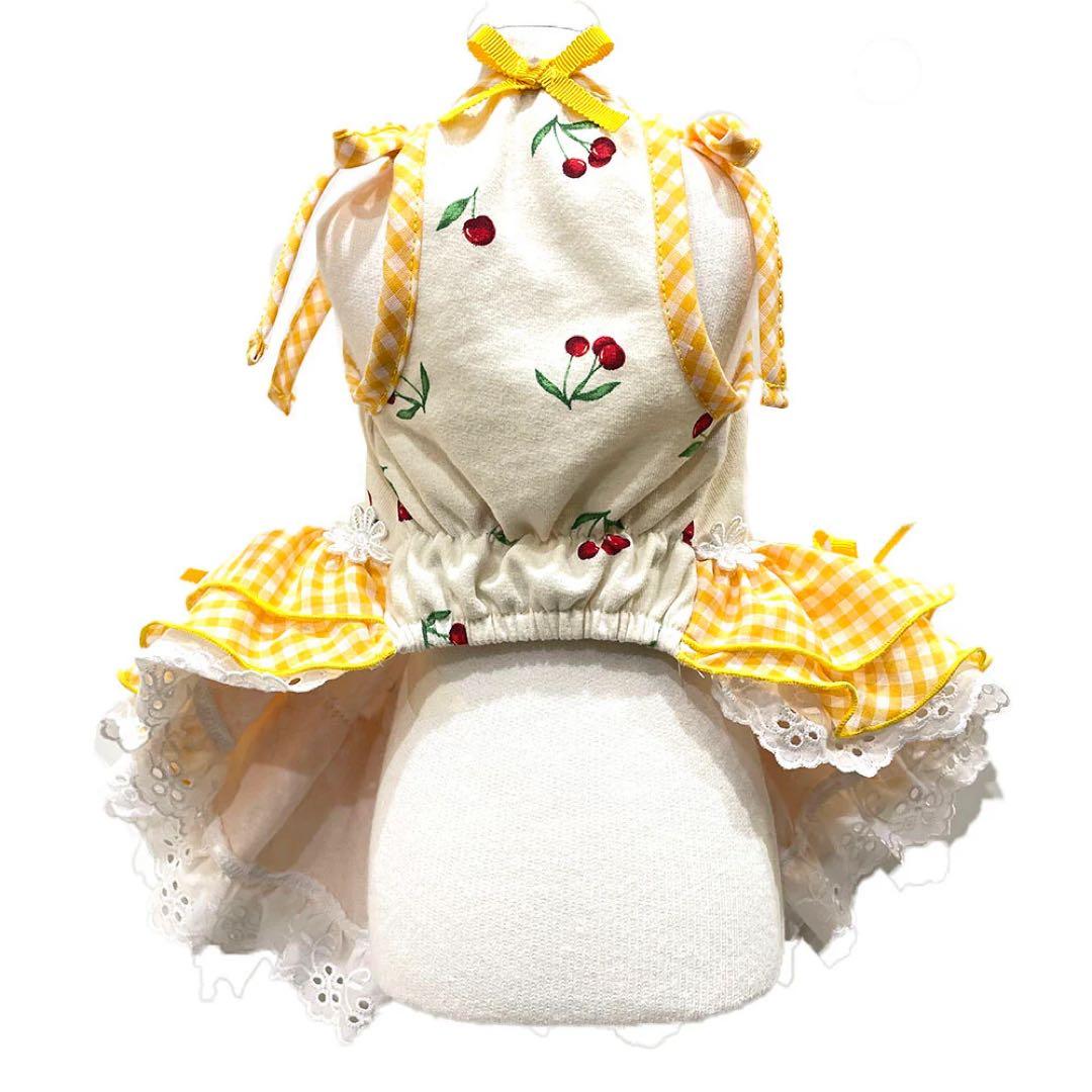 リュクスバーディ luxebirdie スリーズワンピース さくらんぼ 黄色