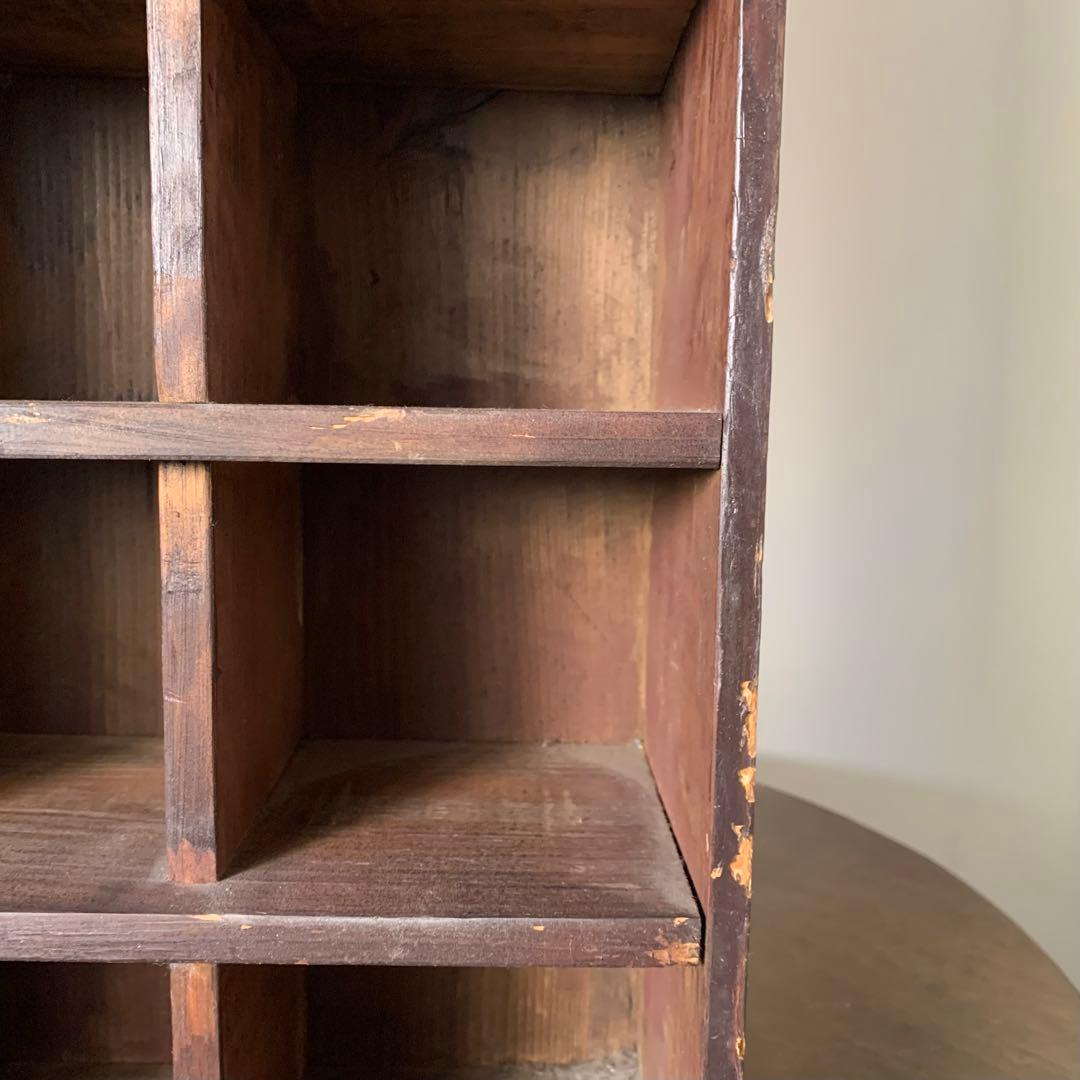 小引き出し 気の利いた 棚 蕎麦猪口棚 収納 飾り棚 古道具