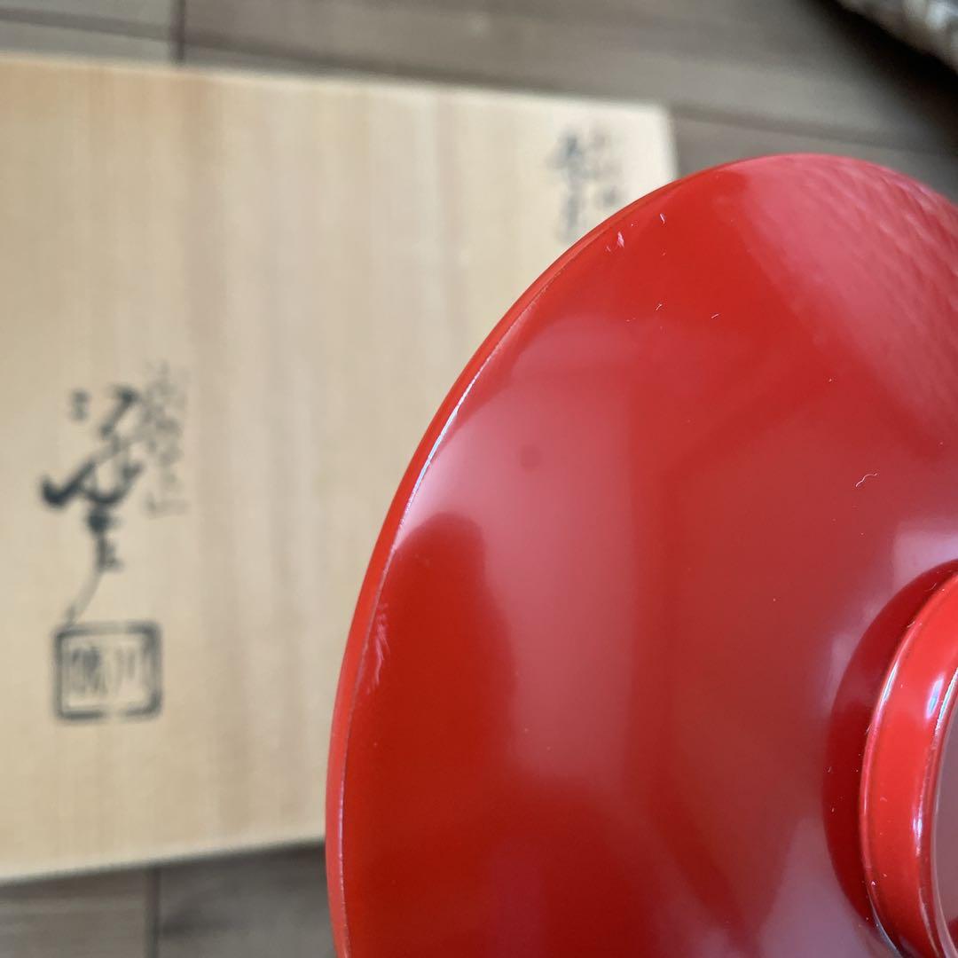 川端近左 利休形 朱引盃共盃台 十客 表千家 茶道具 共箱 美品 - メルカリ