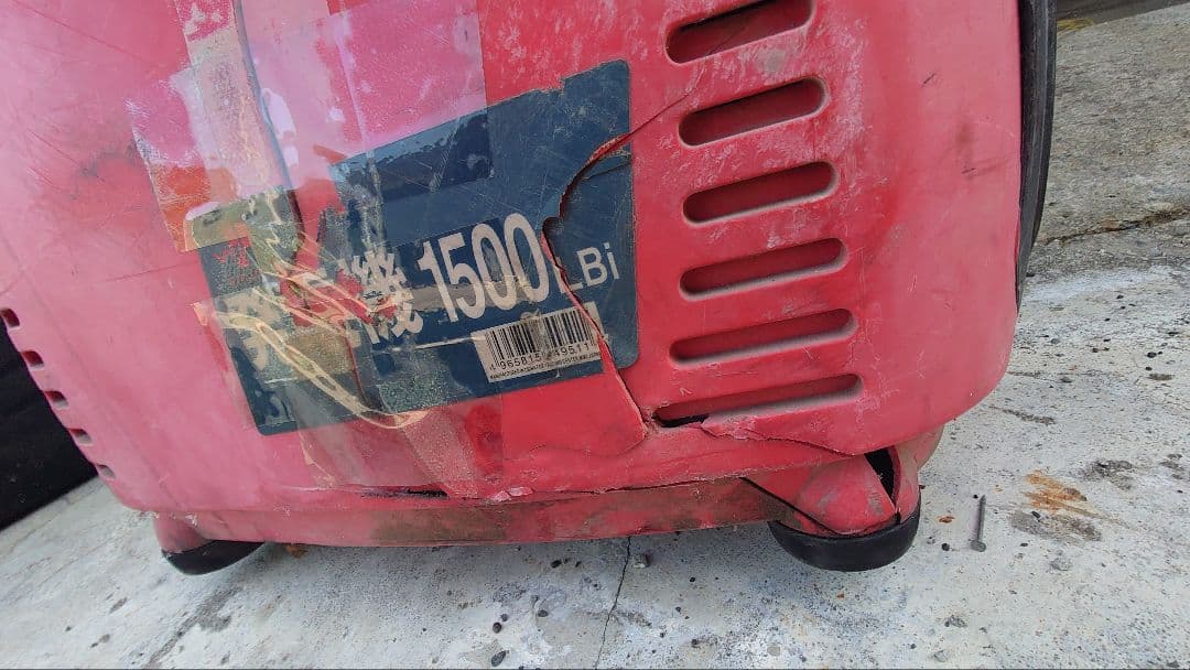 発電機　DY1500LBi ノザワ 100V 12A 1.2k