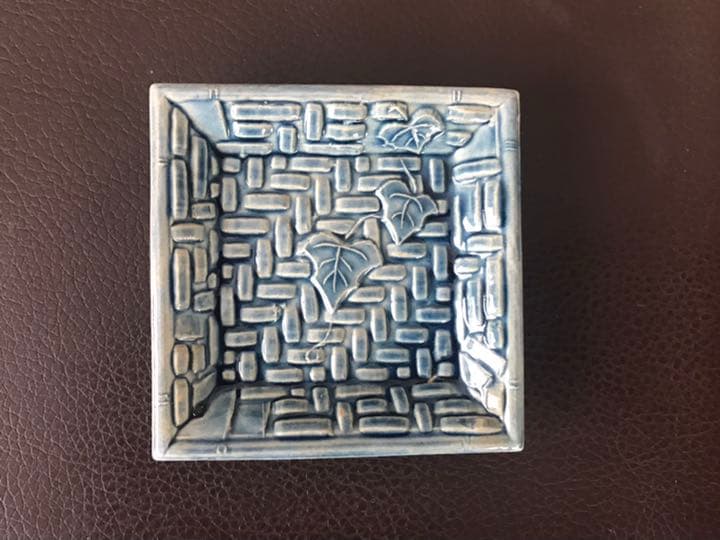 アンティーク珉平焼ピンク豆皿・小皿5枚セット アンティーク珉平焼ピンク