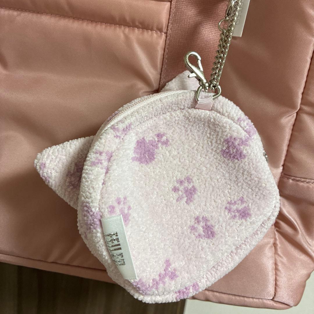 フェイラー キャリーバッグ 犬 猫 ピンク ナイロン ポーチ付き