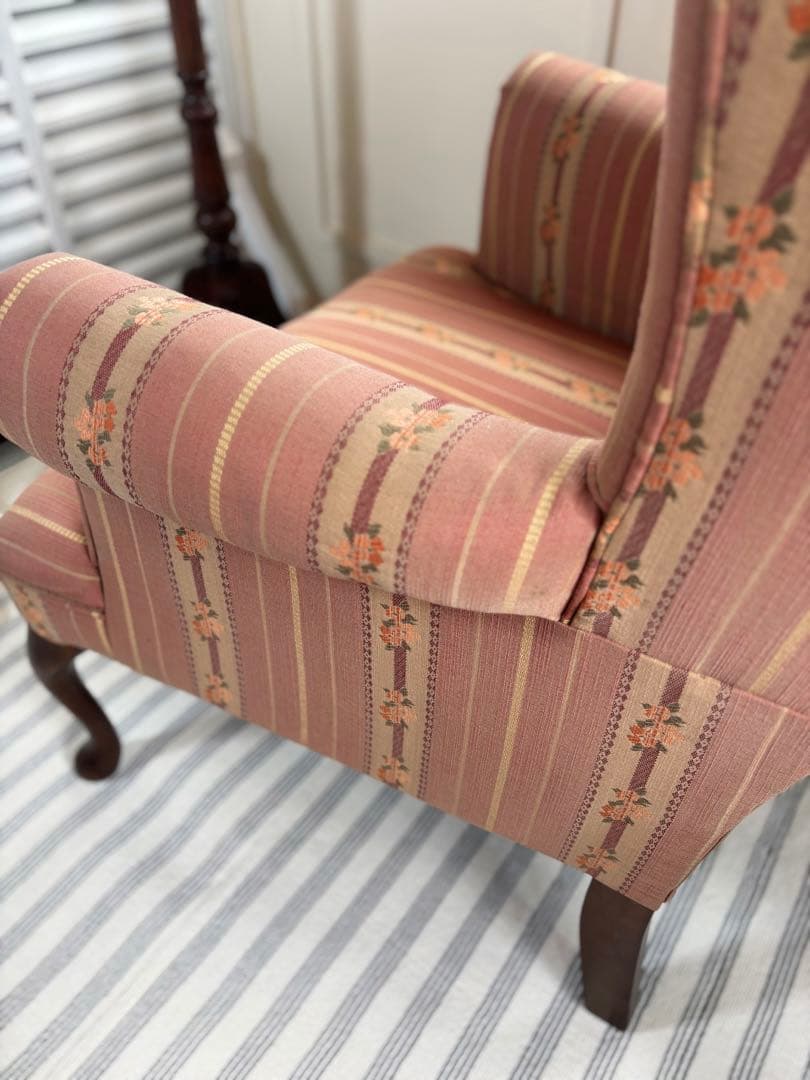 レア ミッドセンチュリー ウイングバックチェア ジョージアンスタイル