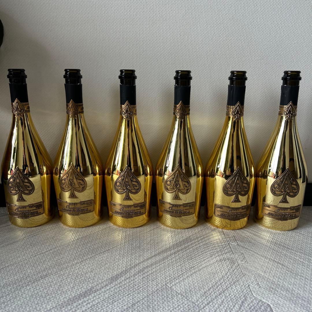 アルマンド ゴールド 空瓶 6本 - メルカリ