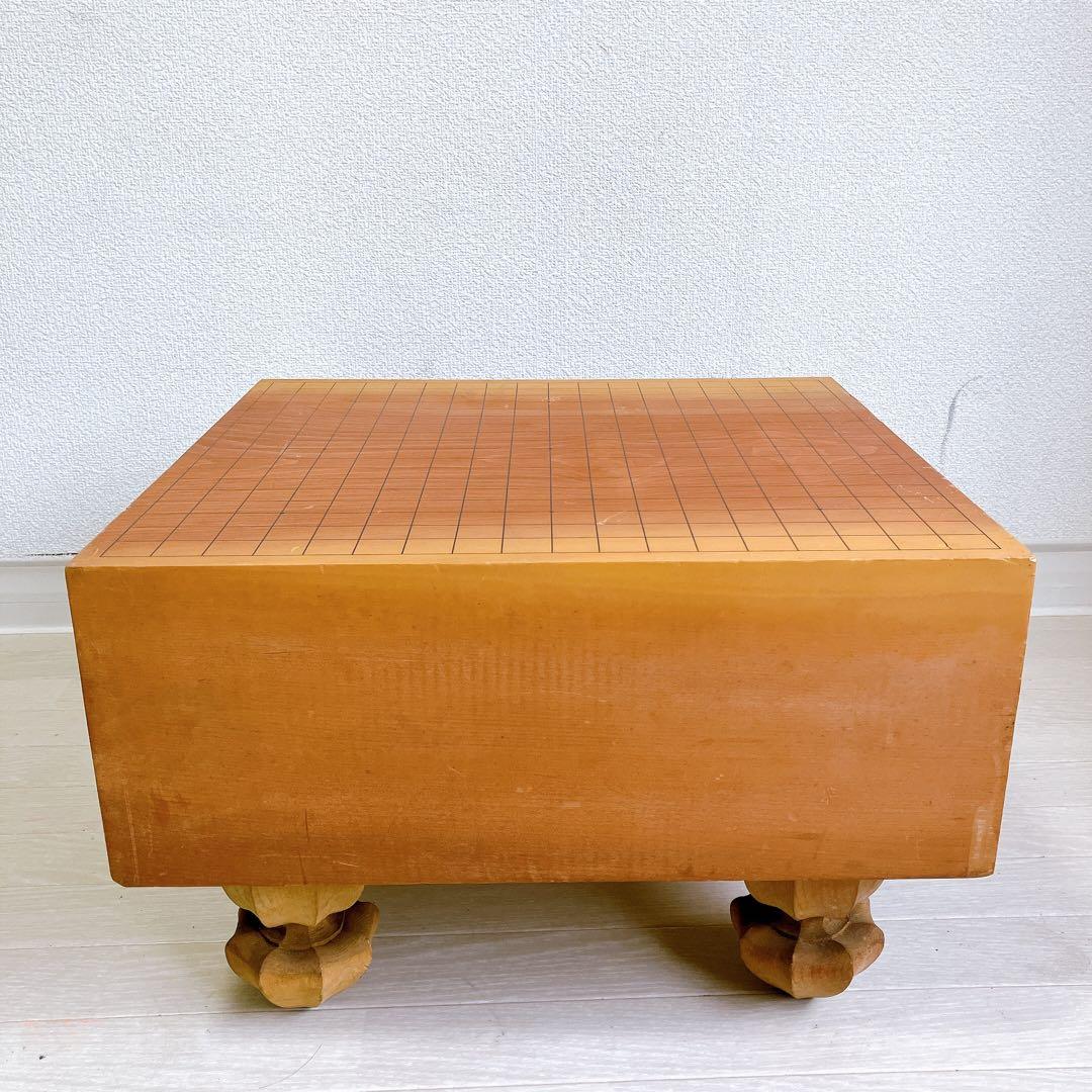 高級 囲碁版 セット へそあり 板目木表 昭和52年 レトロ 蛤石 那智黒石