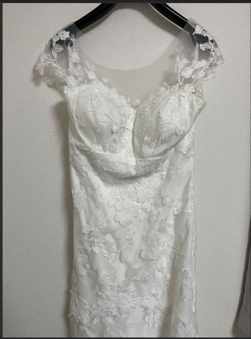 DRESS PRODUCTION W284 刺繍レースソフトマーメイドドレス