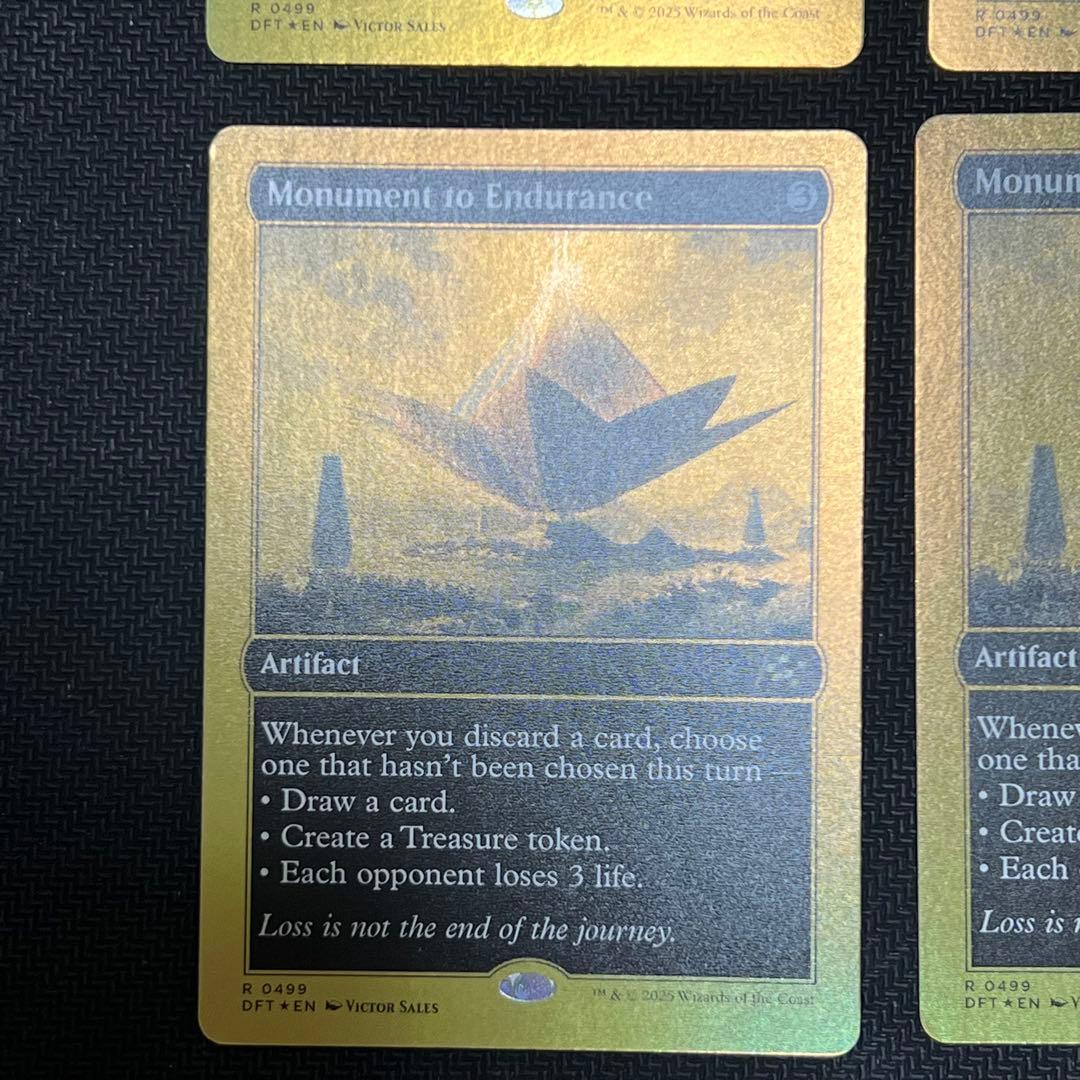 MTG DFT 《忍耐の記念碑》英語版 ファーストプレイスfoil4枚セット