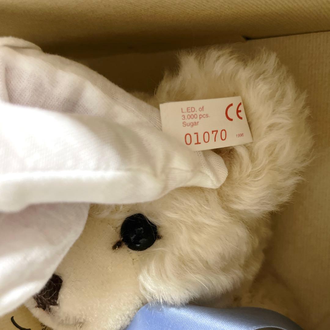 シュタイフ Sugar Teddy Bear Natural White 25-一流メーカー商品