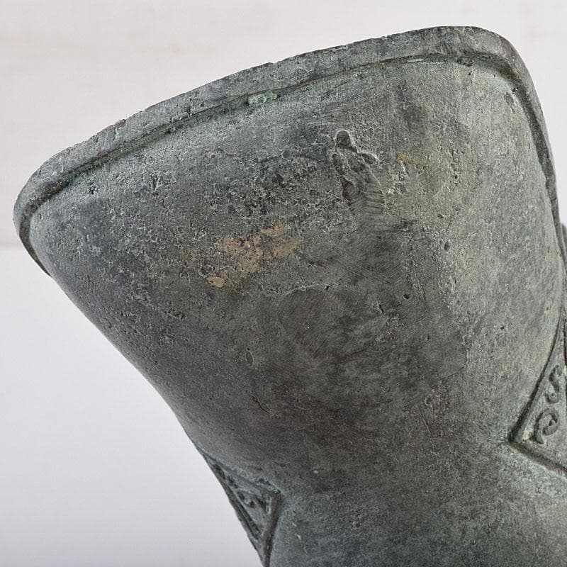 中国 古銅青銅 饕餮文爵 V R8942 - メルカリ