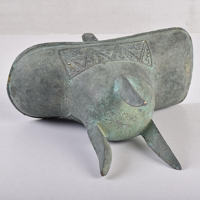 中国 古銅青銅 饕餮文爵 V R8942 - メルカリ