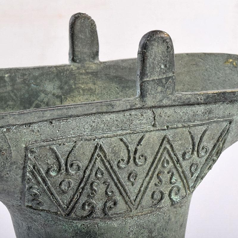 中国 古銅青銅 饕餮文爵 V R8942 - メルカリ