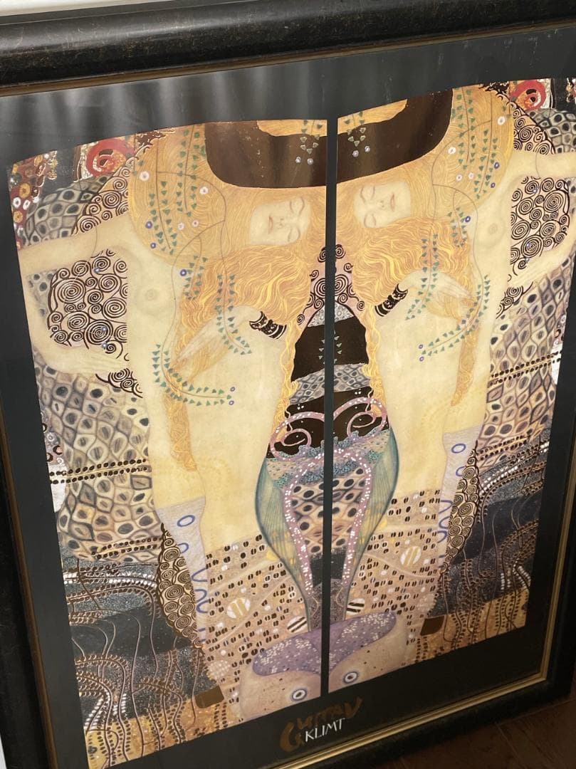 KLIMT クリムト 水蛇 大型 額装品 ポスター