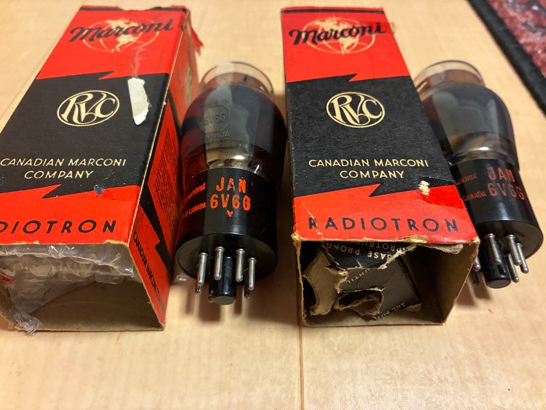 JAN 6V6G 真空管 Canadian Marconiペア