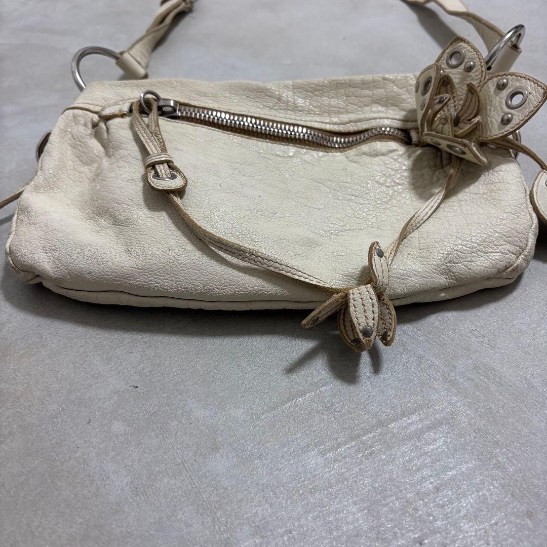 バッグ 00s miumiu archive leather shoulder bag