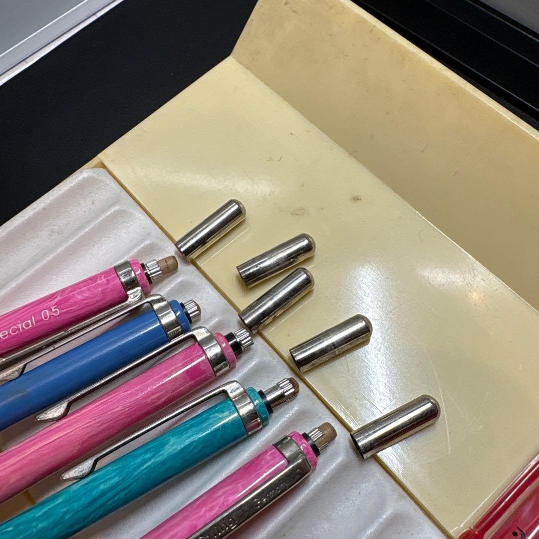 ロットリングtikky special 5本と台湾のマーブル柄4本まとめて