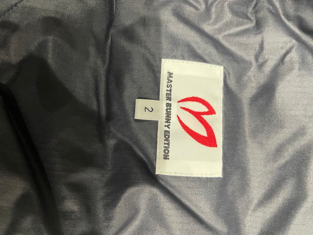 マスターバニーMBEロゴ ダウンジャケット ネイビー　パーリーゲイツ