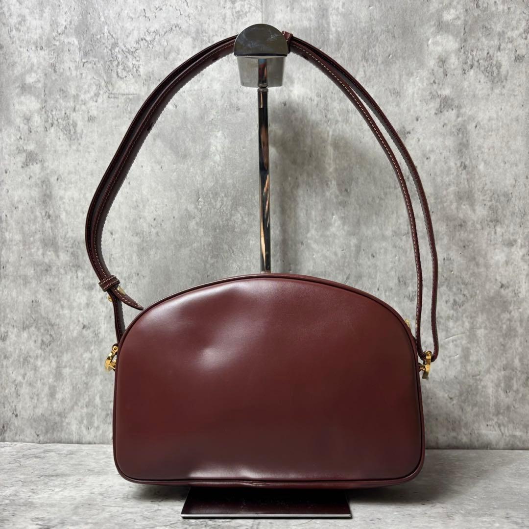 極美品 Cartier ワンショルダーバッグ 肩掛け 斜め掛け マストライン