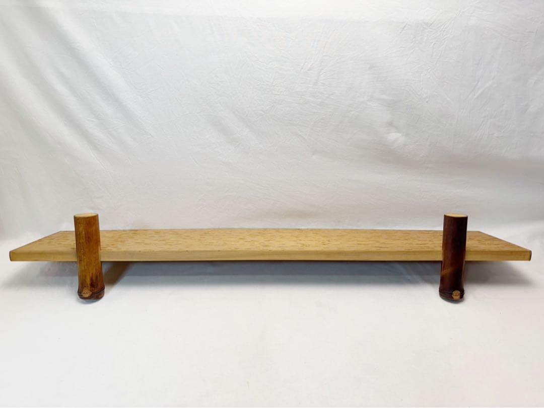 ほぼ未使用 茶道具 指物師 小林一斉作 虫喰 皆界 刻印 茶室道具 間