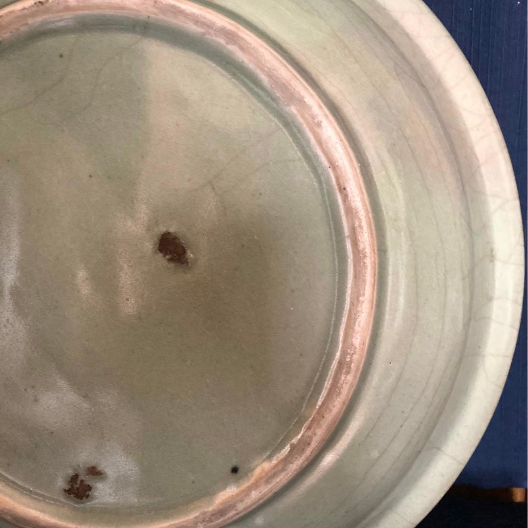 龍泉窯 天龍寺青磁鳳凰龍文大皿 - メルカリ