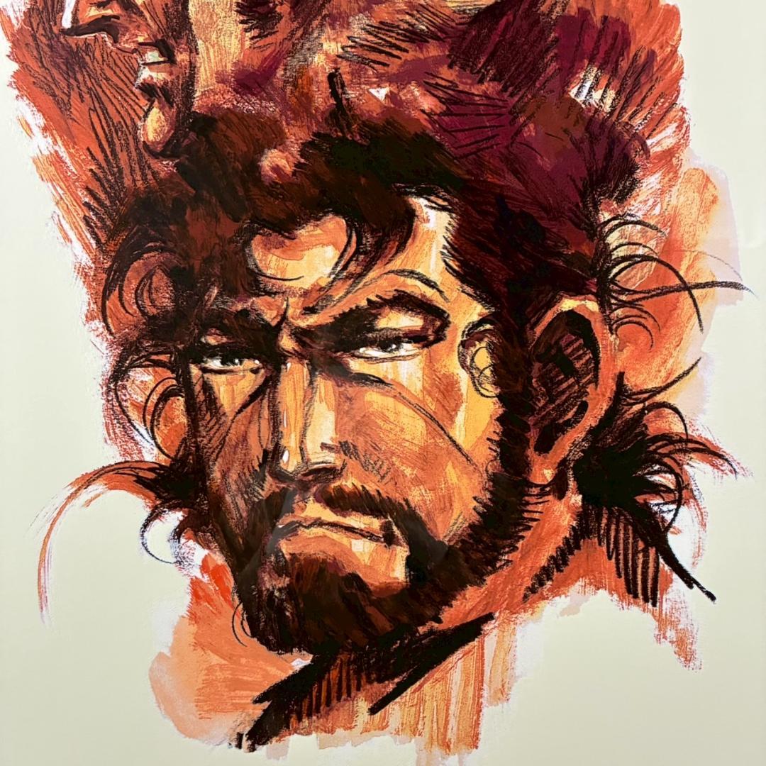 美品 さいとうたかを「影狩り三匹」シルクスクリーン 直筆サイン入 ゴルゴ13