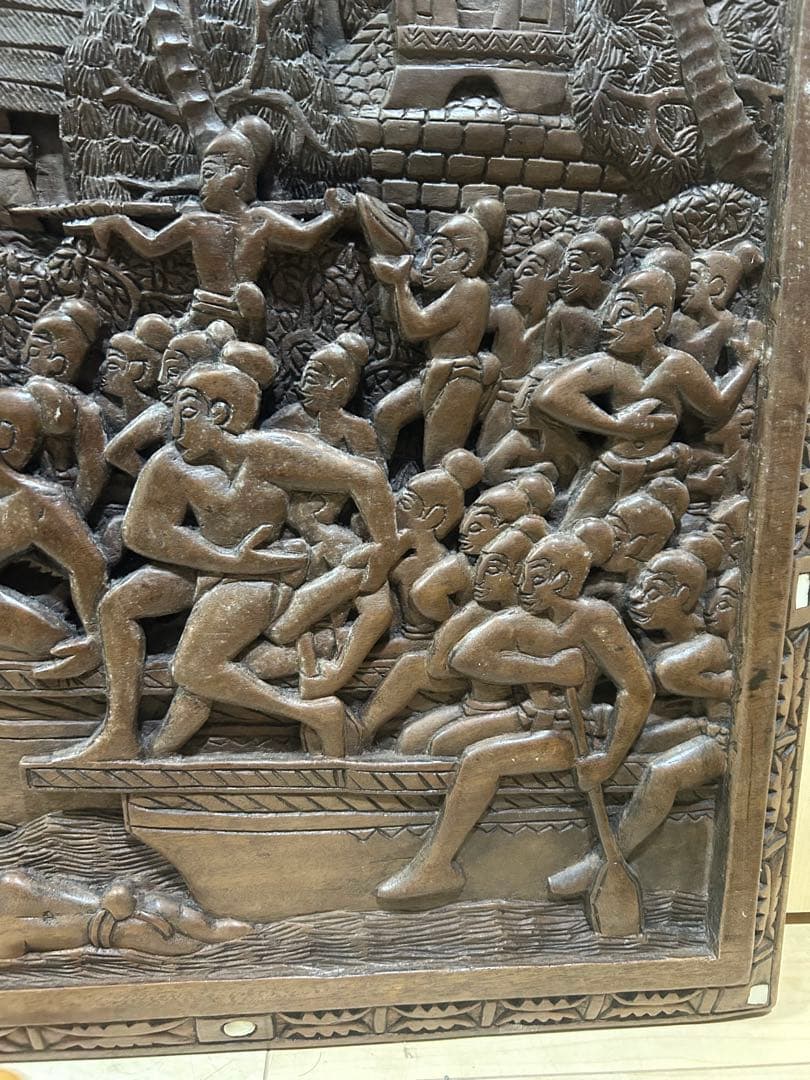 ストーリーボード パラオ国立美術館購入 木彫り ストーリーボード