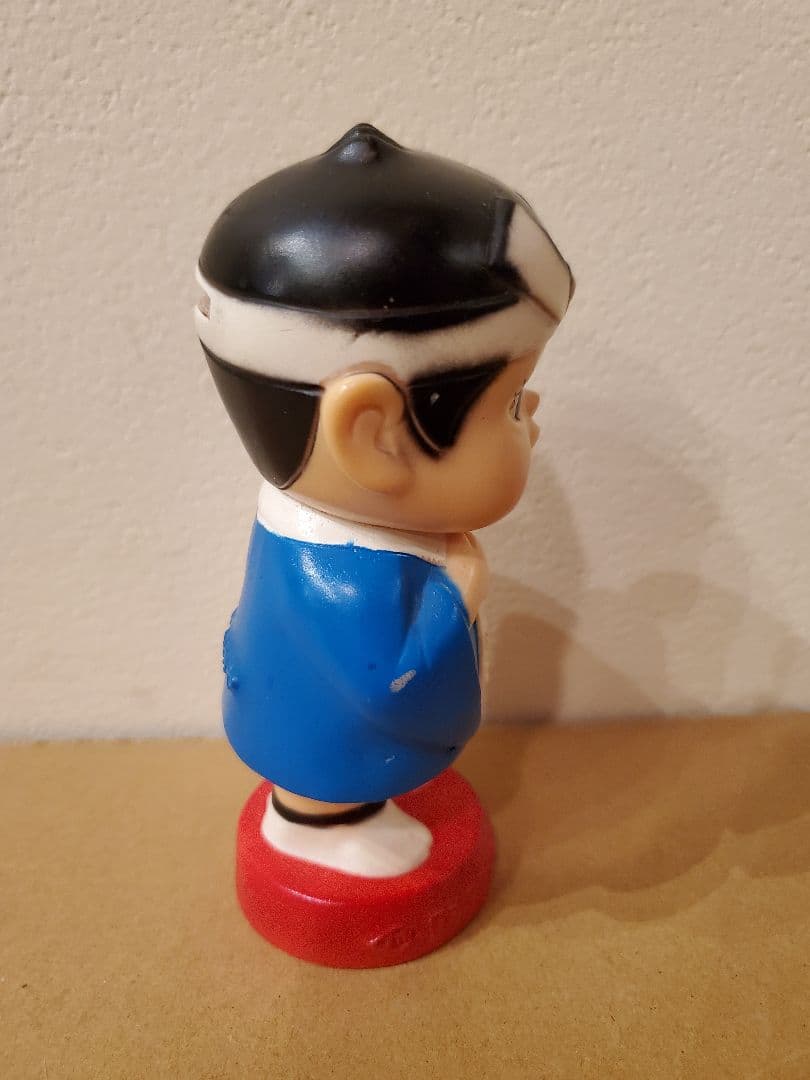 レア】ドライケミカルソフビ貯金箱企業物ノベルティレトロカンキャラ