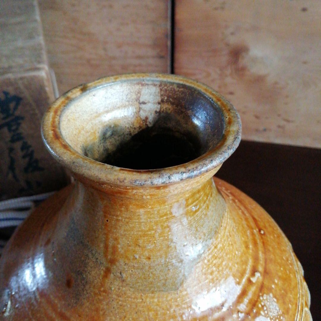 古小鹿田焼 切子手花瓶 25cm 江戸中期〜後期 小鹿田焼と