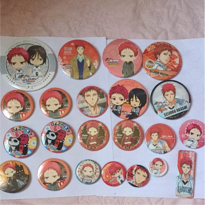 黒バス 赤司 缶バッチ 黒子のバスケ 赤司征十郎 原作デコレクション缶