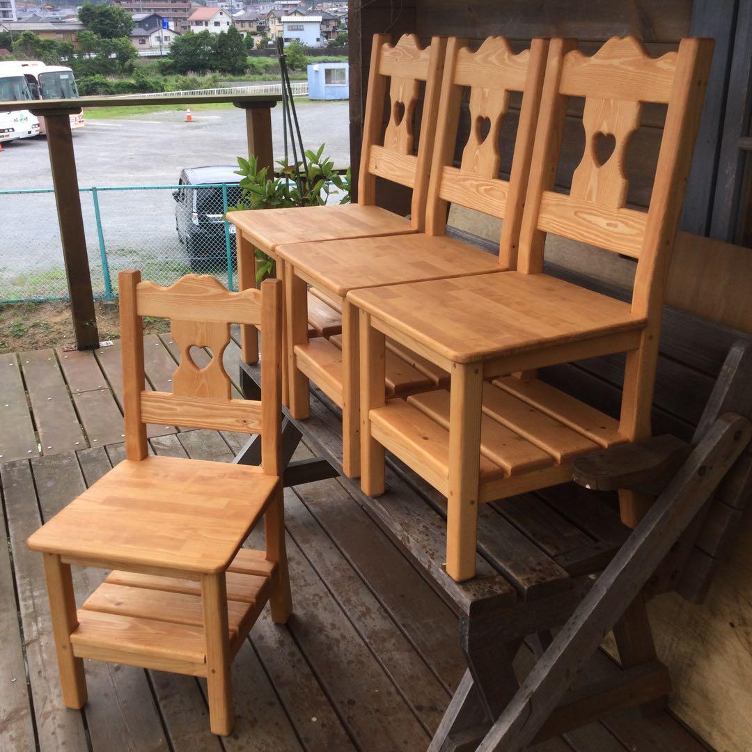 みかんさま専用ページ♡カントリーハート チェア 4脚のうち2脚分②