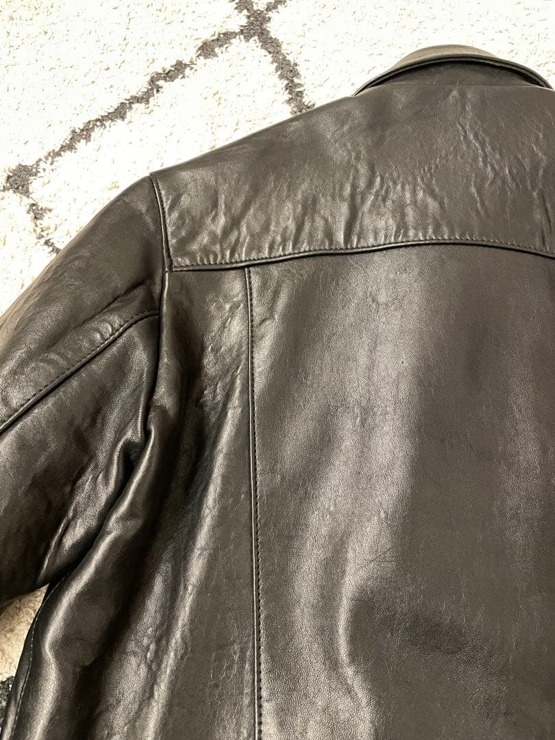 極美品 ルイスレザー レオパードライナー