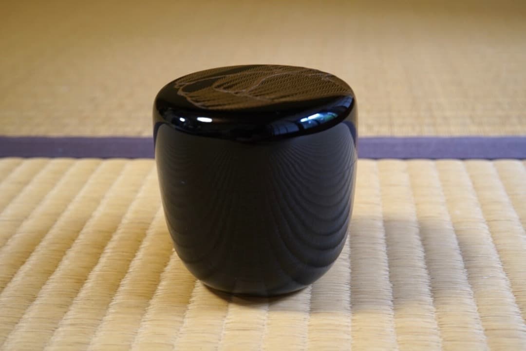 吉田 華正 柳蒔絵 大棗 而妙斎 ／梨子地 茶道具 即中斎 惺