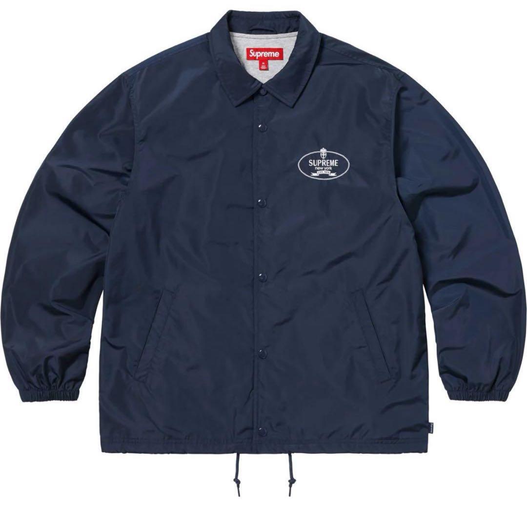 スケートボード Supreme Crest Coaches Jacket \"NAVY\"