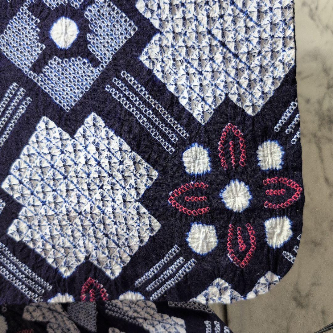 濱文子様ご購入高級有松絞り　肩当て居敷き当て付き　一部しつけ糸有り美品