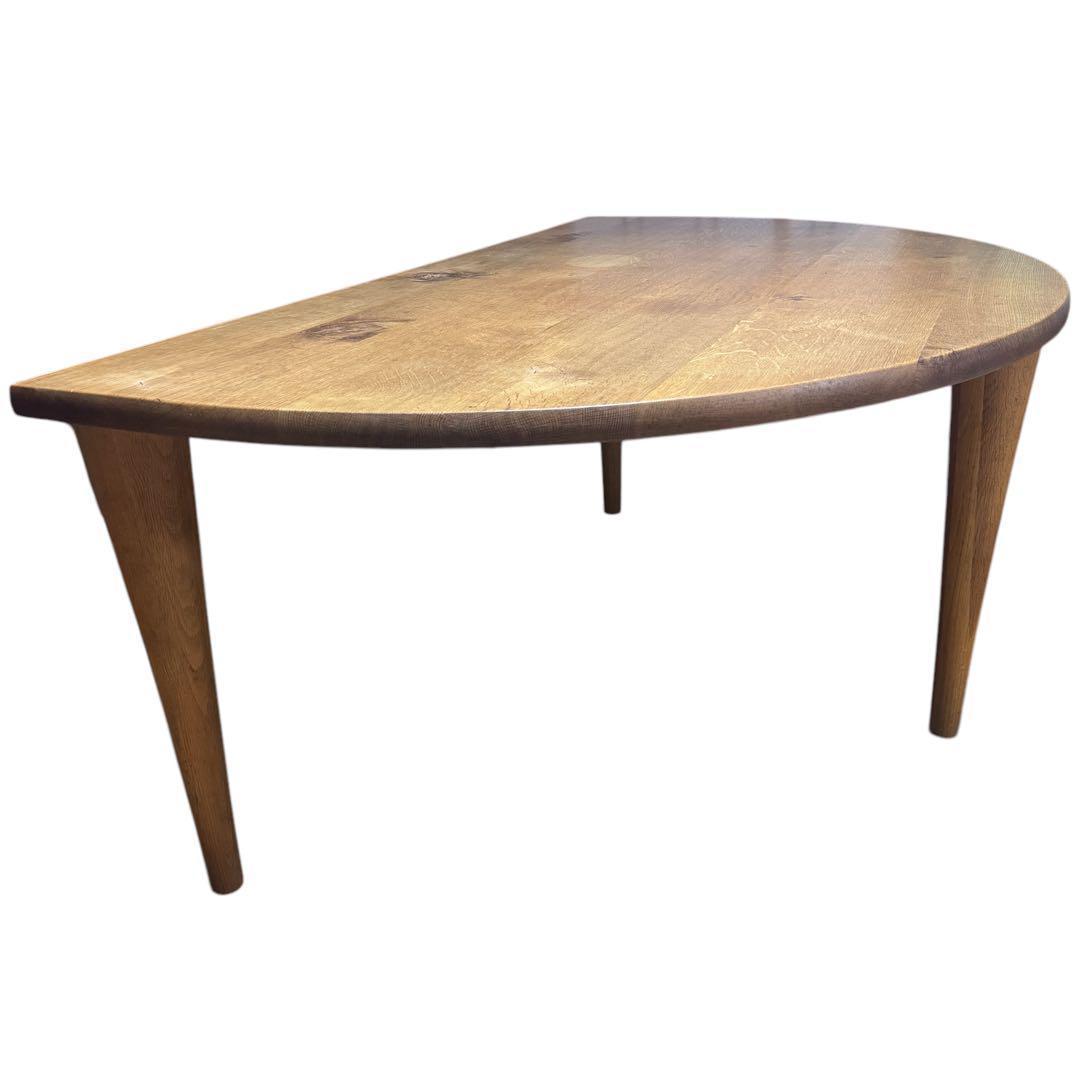 HIDA 飛騨産業　森のことば　ダイニングテーブル　半円形テーブル