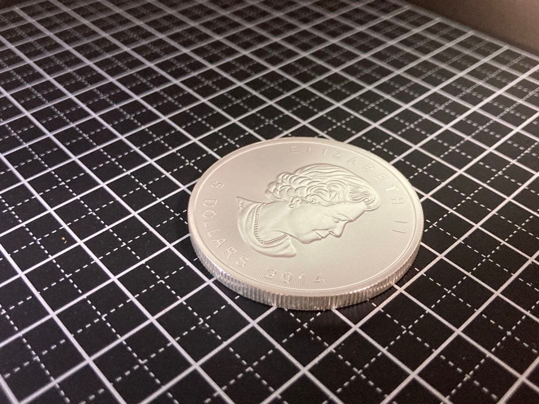 《カナダ》エリザベス 5ドル銀貨(2014年) ＊ケース付＊