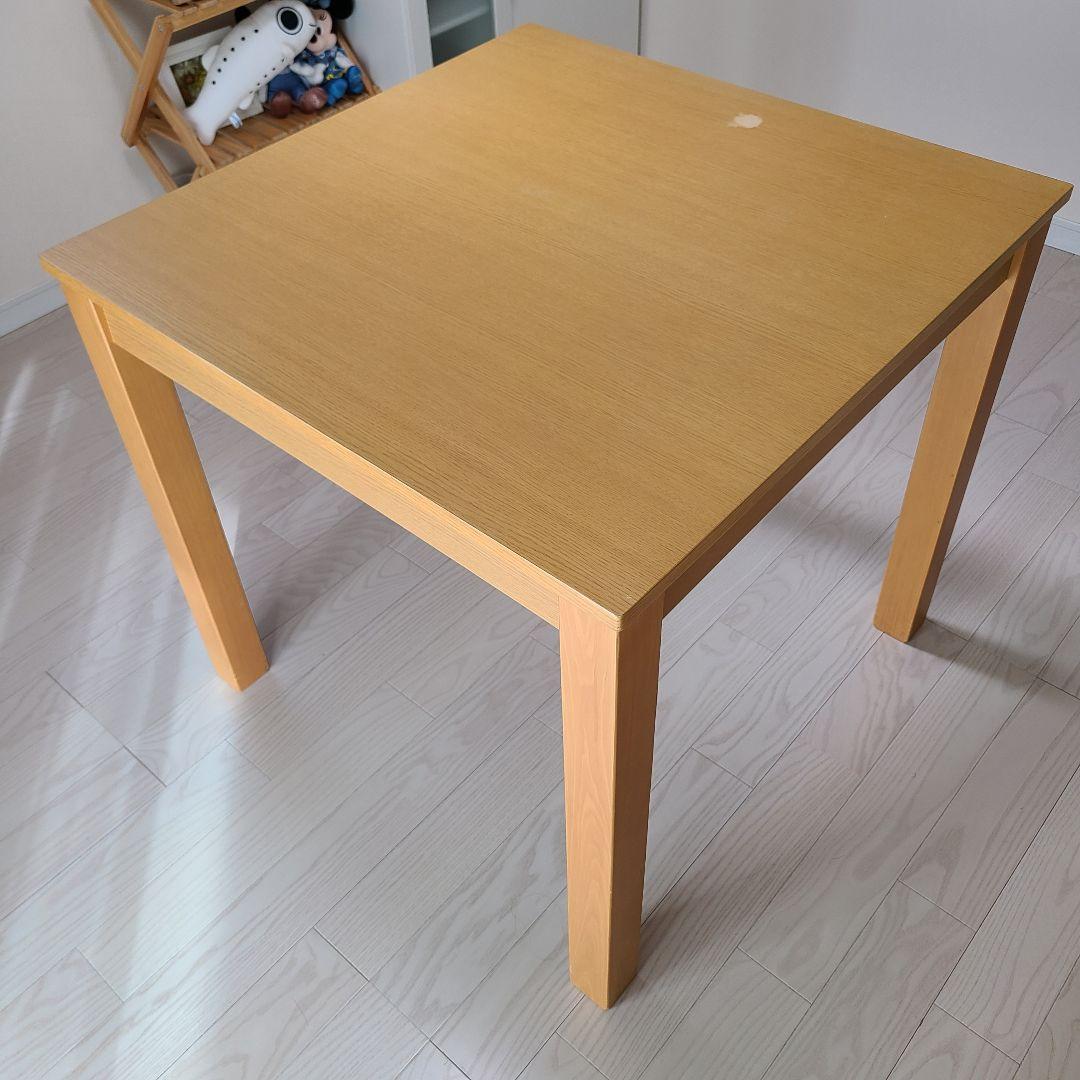 送料無料 ダイニングテーブル　スクエア　2人　ナチュラル