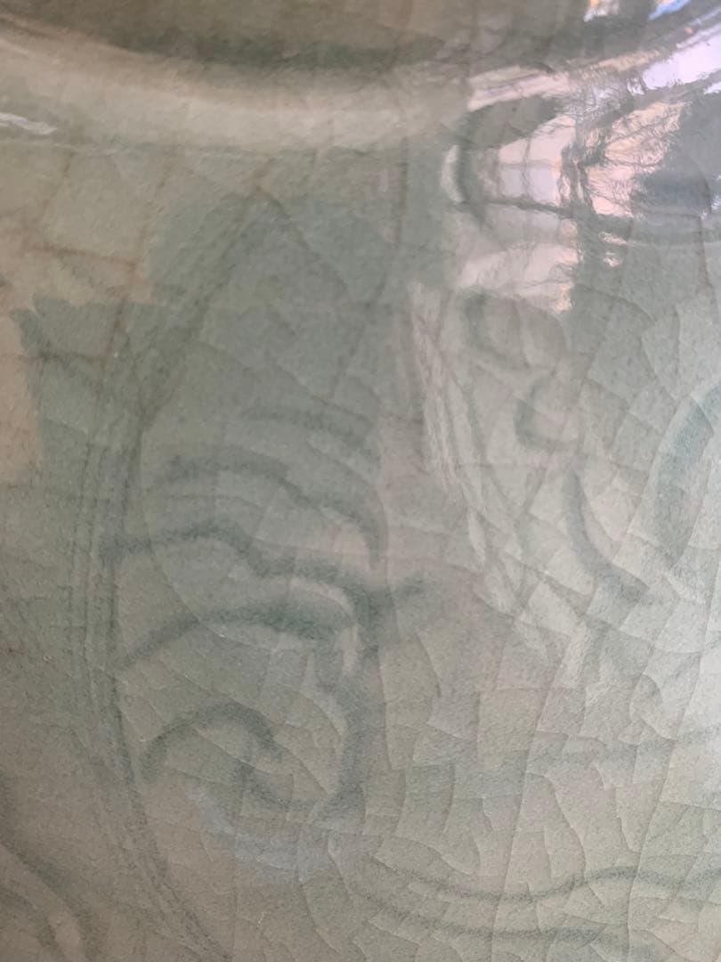 中国清時代早期青磁大皿