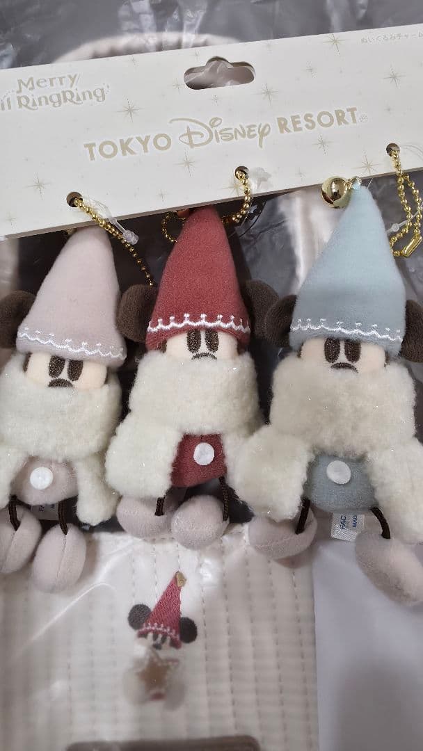 リルリンリン　トートバッグ　ぬいぐるみチャーム　ディズニー　クリスマス　新品