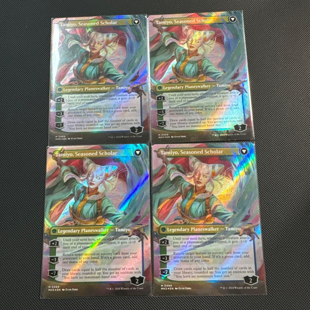 MTG 知りたがりの学徒、タミヨウ 英語、テクスチャーFOIL 4枚
