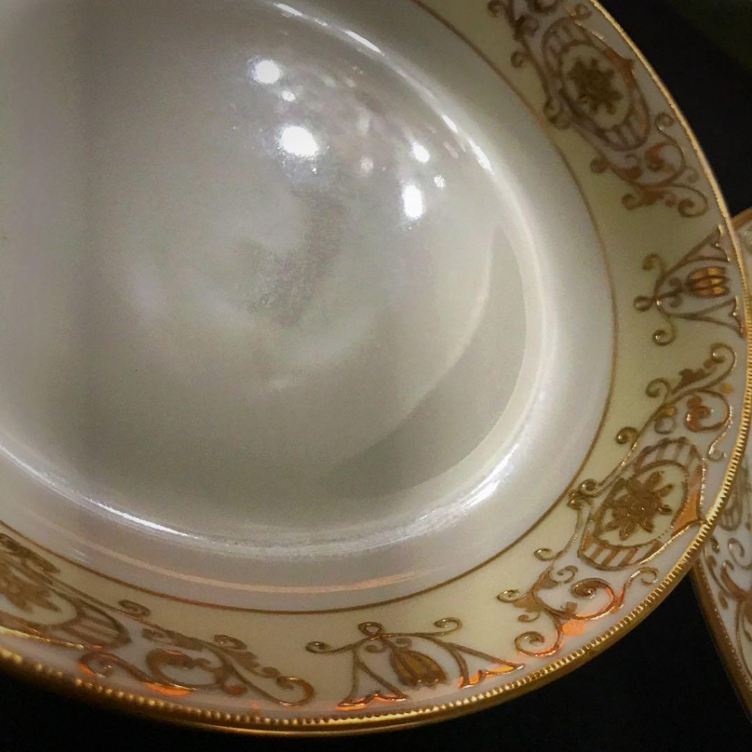 □100年前オールドノリタケ廃盤レア♡ 175番スープ皿&サラダプレート