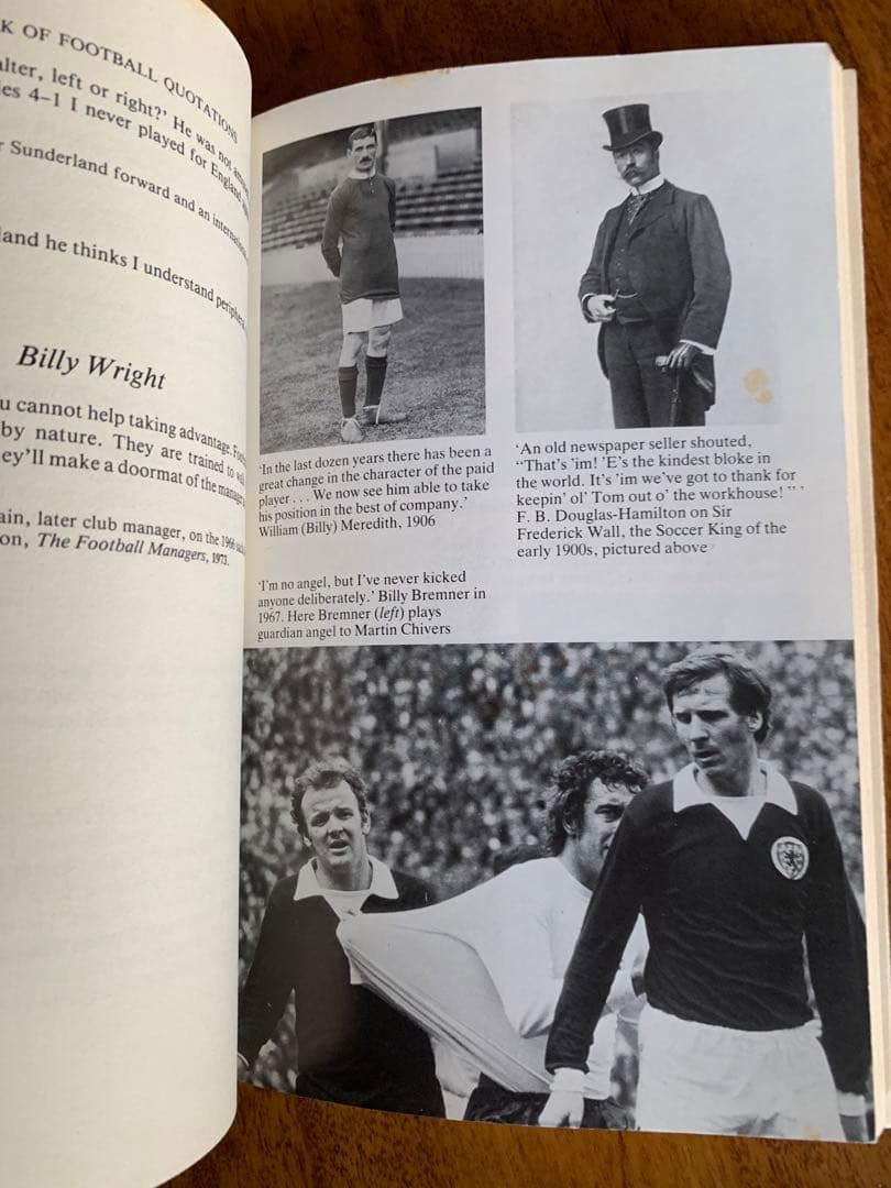 入手不可能！フットボール迷言集 1984年第一版初版本 英国でも入手